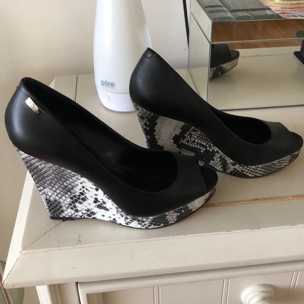 Calvin Klein snake and black shoes